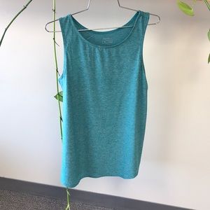 EDDIE BAUER Teal Fitness Tank Large NWT